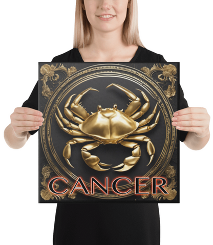 Cancer Zodiac Sign Print Canvas
