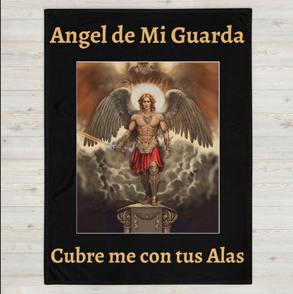 Throw Blanket/Cobija Angel de mi Guarda