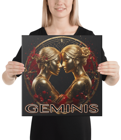 Geminis Zodiac Print On Canvas