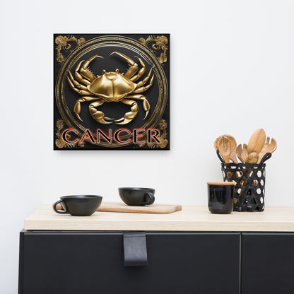 Cancer Zodiac Sign Print Canvas
