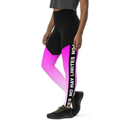 Black & Pink  No Limites Sports Leggings