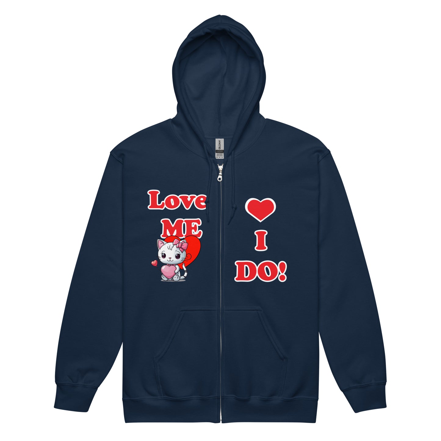 Love me, I do!Unisex heavy blend zip hoodie
