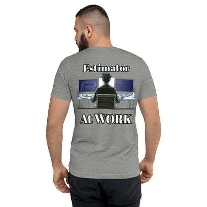 "Estimator At Work"  Short sleeve t-shirt