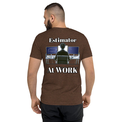"Estimator At Work"  Short sleeve t-shirt